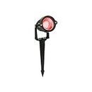 DIGICOP 3 Watts Red Waterproof Spike Round LED Garden Light for Outdoor Purposes (Pack of 27,Metal)