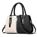 Oulm Black & White Handbag For Women & Girls - (HB-1)