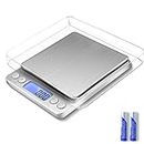 Gram Scale Small Digital Food Scale, 500g by 0.01Gram/0.001Ounce, Accurate Weighting, MEIYA Multifunction Kitchen Scale for Jewelry/Baking/Soap, 9 Units, Tare Function, LCD Display, Including Battery