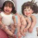 22in Lifelike Mila Reborn Doll Kits w/ Rooted Hair DIY Unassembly Baby Doll Kits