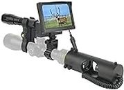 ZXYSMM Alcance monocular de visión nocturna de caza, infrarrojo de 850NM, 200 metros, dispositivo de alcance de visión clara con cámara y pantalla de 4.3 '' para visor de rifle/Color de la fot