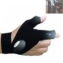 Futaba Fishing Strap Fingerless LED Glove Flashlight Torch - Right