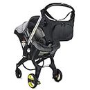 Baby & Beyond Essential Bag, Compatible with Doona Car Seat Stroller, with additional hooks and straps to be compatible with any universal stroller, Converts into Tote Diaper Bag