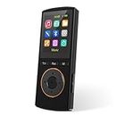 MP3 Player, Safuciiv 32GB MP3 Players with Bluetooth 5.2 Lossless Music HiFi Sound Quality, with FM Radio, Support Recording, Earphones Included, Black