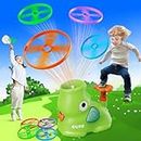 CPSYUB Outdoor Stomp Flying Disc Launcher Toys for Kids Ages 3 4 5 6 7 8 9 10, Elephant Butterfly Catching Game, Outside Yard Activities Chasing Toy, Outdoor Birthday for 3-8 Year Old Boys Girls