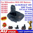 NEW Adapter For Milwaukee M18 Battery Converter to DeWalt 18V DC9096 XRP Tools