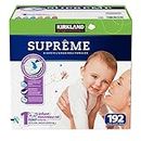 ignature Super Absorbent, Wetness Indicator Supreme Diapers: Size 1 (Up to 14 lbs) - 192 Ct.