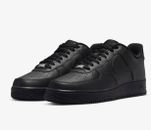 Black Nike Air Force 1 Low '07 Trainers Low Top Sneakers lot shoes UK size