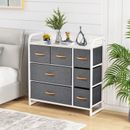 Fabric Chest of Drawers 7 Drawer Dresser Storage Cabinet Stand Bedroom Furniture