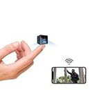KEAN Spy Camera, 4K HD Mini WiFi Wireless Hidden Camera Smallest Security Cameras with App Micro Nanny Cam Night Vision Motion Activated Alerts Secret Surveillance Cameras for Indoor/Home