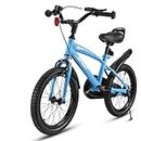 CHRUN 16 Inch Kids Bike with Training Wheels& Kickstand Kids' Bicycles with Adjustable Saddle Girls Boys Bike for Age 5-8 Years Old Perfect for Rider Height 41-46 Inch Tall,Multiple Colors