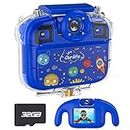 Ourlife Kids Waterproof Camera,100FT Underwater Digital Camera,Birthday Christmas Gifts for Girls Boys Children,Camera Toys with 15 Photo Frames,12 Funny Effects,32GB SD Card,Camera for Kids Age 4-10