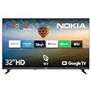 NOKIA 32 Pouces (80 cm) Google TV HD 12V (WLAN, Triple Tuner DVB-C/S2/T2, Google Assistant, YouTube, Netflix, DAZN, Prime Video, Disney+) – HN32GE320C - 2023