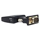 HDSUNWSTD VGA to HDMI Converter 1080 P VGA to HDMI Adapter with Video 1080P for PC Laptop to HDTV Projector with Audio Cable and USB Cable