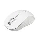 Logitech Signature M550 Wireless Mouse - for Small to Medium Sized Hands, 2-Year Battery, Silent Clicks, Customizable Side Buttons, Bluetooth, Multi-Device Compatibility - Off White