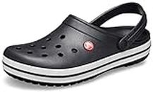 Crocs unisex-adult Crocband Clog Clog, Black, 41/42 EU