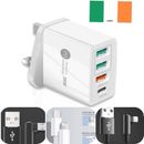 For Apple iPhone Samsung Fast Charger Plug Adapter Type c PD & Cable 2m USB C