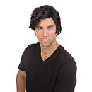 Mans Black Side Parting Wig (1 Pc.) - Realistic Design, Perfect Accessory for Makeovers, Cosplay, Music Festival, & More