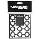 Haus & Garten Professional-Grade Garden Hose Washers (10-Pack) - Rubber O-Ring Gasket Fits All Standard 3/4" Garden Hose Connectors & Fittings - Heavy Duty Gardening Nozzle Connector Seal Stops Leaks