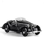 TeesTheDay Audi Vintage Metal Die Cast Car Speed Racing for Kids Adults and Unisex (Black - Audi Vintage Diecast Model Car)