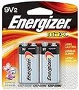 Energizer 9V Alkaline Battery Retail Pack - 2-Pack