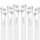 6 Pack Earbuds Stereo Earphones with Microphone Headphones Bass in Ear Earbud Headphones Compatible Mobile Phones, Tablets, MP3 and Other 3.5 mm Audio Device