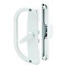 Prime-Line Products C 1346 Patio Door Handle Set, 6-9/16 In., Diecast, White, Dual Hook Anti-Lift