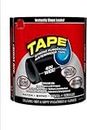 Waterproof Flex Tape,Seal Repair Tape, Super Strong Adhesive Sealant Tape to Stop Leakage of Kitchen Sink/toilet Tub, leak stop, stop leak tape, Black Duct Tape (Black Pack of 1)_FT123