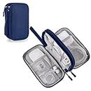 Medium Travel Eletronic Organizer, Bevegekos Carrying Case Bag for Electronics and Accessories (Medium, Navy Blue)