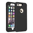 Co-Goldguard for iPhone 7 Case/iPhone 8 Case, [Heavy Duty][3 Layers][Shockproof][Dropproof] Cover for iPhone 7/8, 4.7 inch, Black