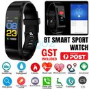 Bluetooth Smart Bracelet Heart Rate Sleep Monitor Sport Watch Fitness Tracker AU