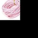 LLAAIT 5 M/Bag Wide 4MM Matte Soft PU Braided Round Rope Thickness For DIY Clothing Accessories,Pink