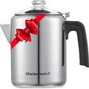 Heavy Duty Stove Top Percolator Yosemite Coffee Pot Maker Stainless Steel 8-Cup