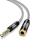 CableCreation 3.5mm Headphone Extension Cable 20FT, 3.5mm Male to Female Stereo Audio Cable Adapter with Gold Plated Connector