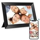 Frameo 10.1 Inch WiFi Digital Picture Frame, 1280x800 HD IPS Touch Screen Photo Frame Electronic, 32GB Memory, Auto-Rotate, Wall Mountable, Share Photos/Videos Instantly via Frameo App from Anywhere