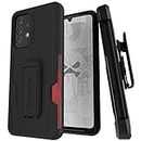 Ghostek IRON ARMOR Galaxy A33 5G Case with Stand, Belt Clip Holster, and Card Holder Slot Heavy Duty Protection Shockproof Protective Covers Designed for 2021 Samsung Galaxy A33 5G(6.4") (Matte Black)