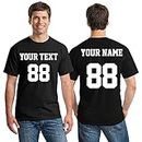Custom Shirts for Men Team Uniforms & Jerseys - Make Your OWN Shirt - Jersey Style Print on Back - Add Your Name Number