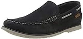 Clarks Men's Navy Suede Boat Shoes (26159473) UK-11