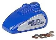 Harley-Davidson 1978 Gas Tank Ceramic Bank w/Removable Stopper - Blue & White