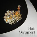 Women Rose Flower Hair Comb Floral Hair Pin Clip Wedding Bridal Hair Accessories