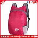 Foldable Backpack Outdoor Travel Waterproof Camp Hiking Daypacks (Rose Red)