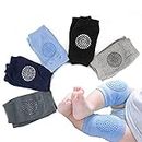 Little World Baby knee Pads for Crawling - 5 Pack Anti Slip Unisex Baby Knee Protectors - Toddler Knee Pads Gift Idea for Baby