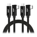RVP+ 6' USB-C 3.2 Gen 2x2 Right-Angle Cable (Black, 2-Pack) RVP-C103-BK-6FT-2