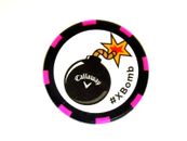 NEW Callaway X-Hot/X-Bomb Black/Pink Poker Chip Ball Marker XHot/XBomb