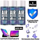 3x Air Duster Spray Compressed Cleaners for Keyboard Computer Laptop Phone 400ml