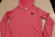 Victoria's Secret PINK size XS Pink Hoody with pockets and V-Neck NICE!