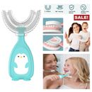 360° U-shaped Brush Children Kids Toothbrush Teeth Care Cleaner Baby 2-6 Year US