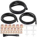 Taukealugs 1/8" 5/32" 5/16" Silicone Vacuum Tubing Hose Line Kit 130PSI Max Pressure (3mm 4mm 8mm) with Zip Tie,Spring Clamp,Plastic T-Joiner for Automotive Boost Hose Radiator Tank