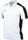 NIKE Men's M NK DF ACD23 Polo SS Shirt, White/Black/Black, L