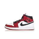 Jordan Mens Air Jordan 1 Mid 554724 173 Chicago 2020 - Size 9.5 White/Gym Red-Black